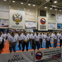 Церемония открытия соревнований по боевым искусствам в рамках IX летней Спартакиады учащихся России